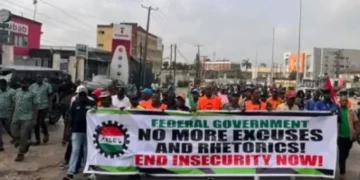 NLC Stage Protest in Lagos,Abuja,Enugu,Over Worsening Insecurity