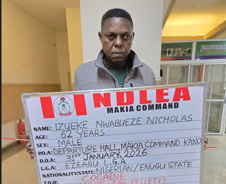 China-Bound Trader Caught With 95 Cocaine Wraps in His Stomach at Kano Airport