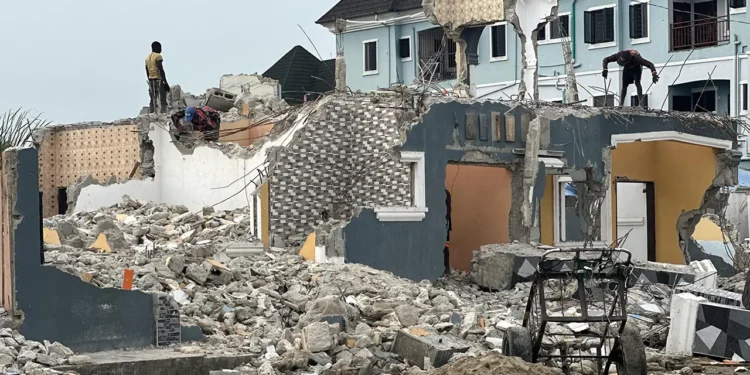 Outrage as Suspected Thugs Demolish 50 Buildings in Lagos